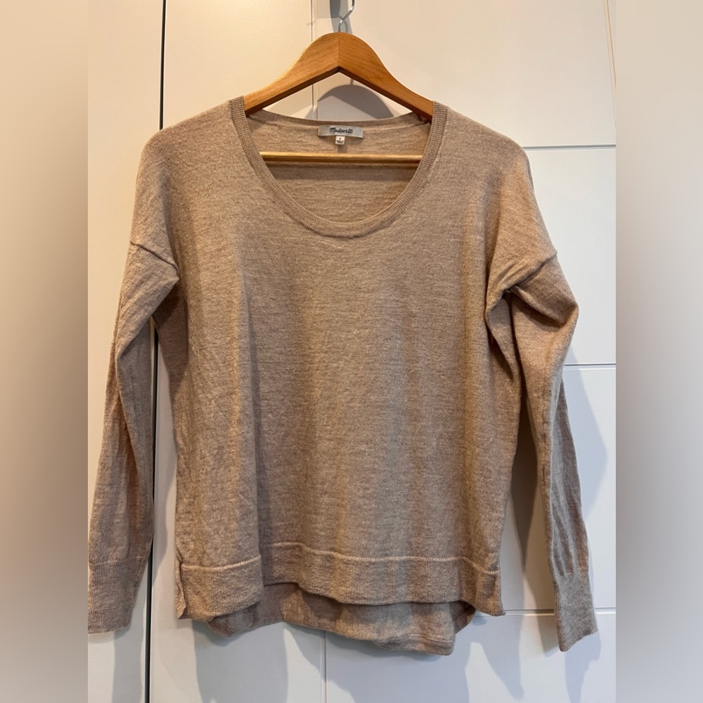 Madewell Tan Lightweight Sweater